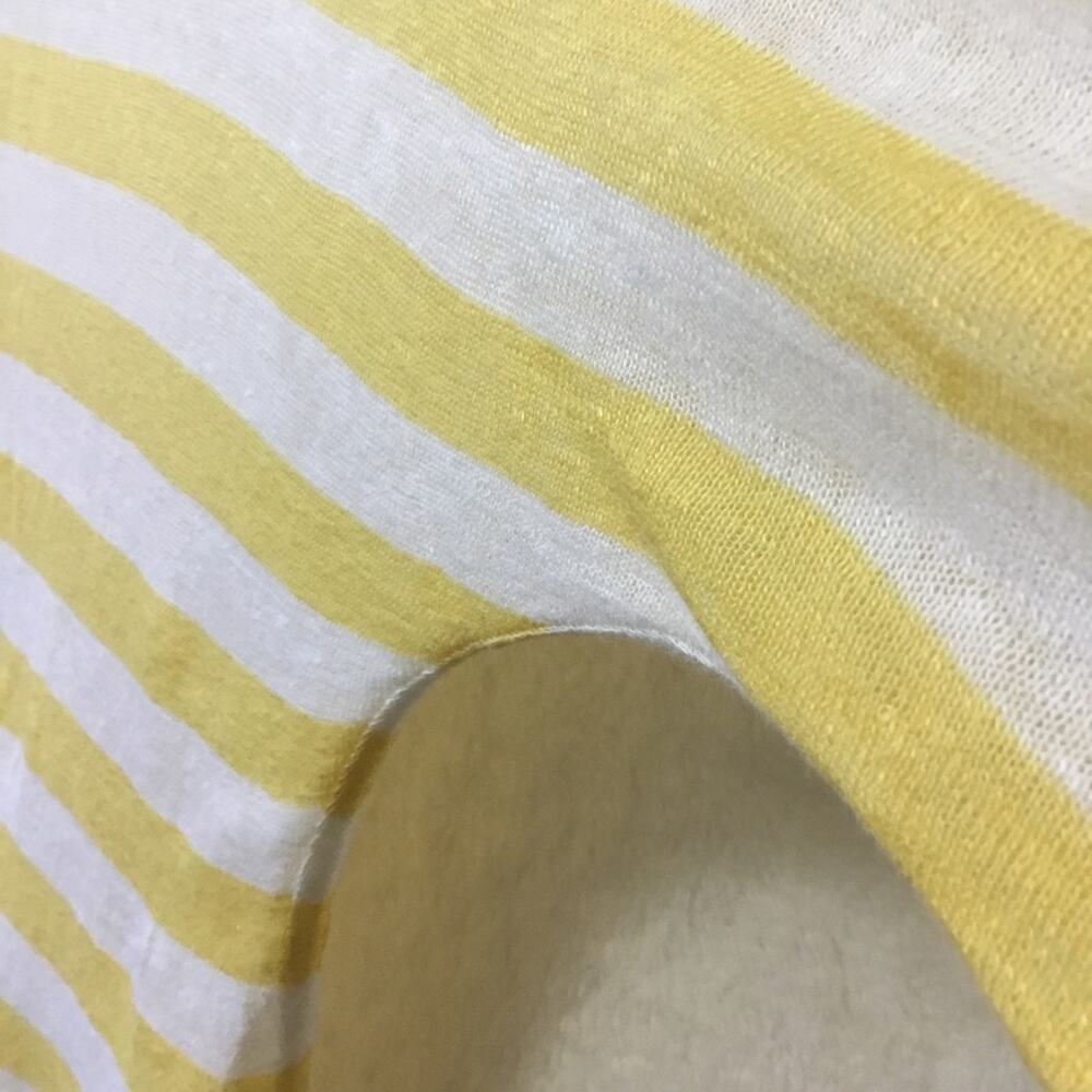 Coldwater Creek Yellow Stripped Long Sleeve Shirt - Picture 8 of 9